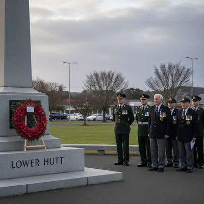 Chris Bishop, Attorney-General, was absent from a Lower Hutt Anzac dawn service due to a communication error.