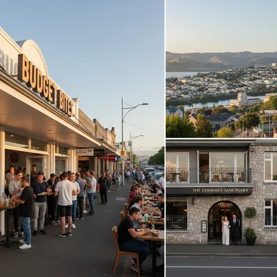Local Lower Hutt eateries offering diverse dining experiences from budget-friendly meals to fine dining options.