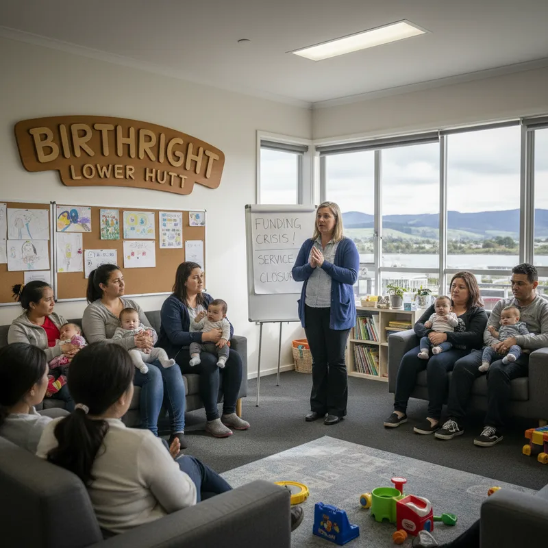 A clinical wellness environment in Lower Hutt, symbolizing the potential closure of a parenting support service.